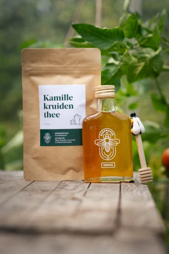 Duurzaam kerstpakket met honing en thee