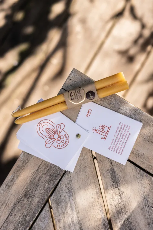 Bijenwaskaarsen van Bijdemaker